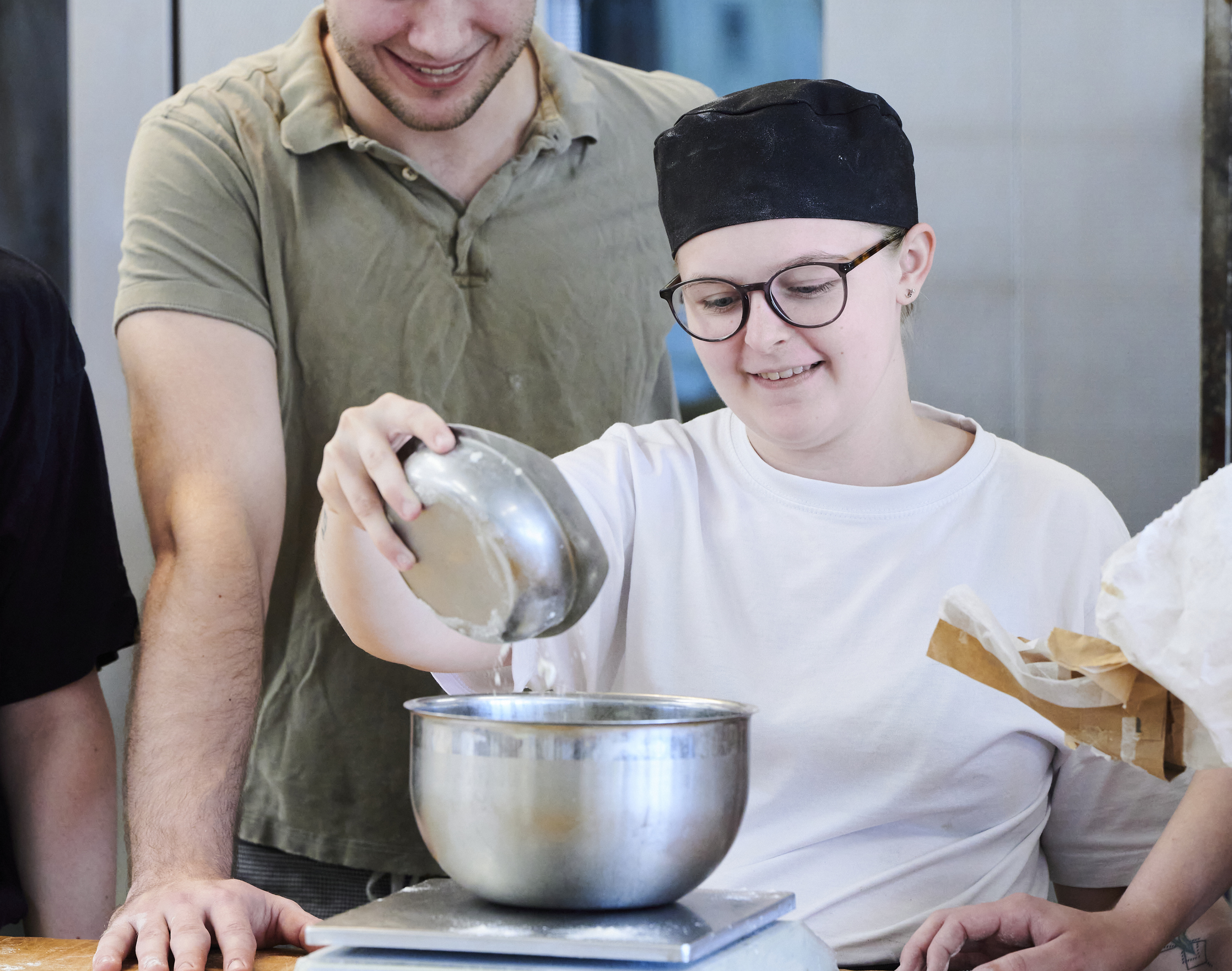 Bagerelever vejer mel